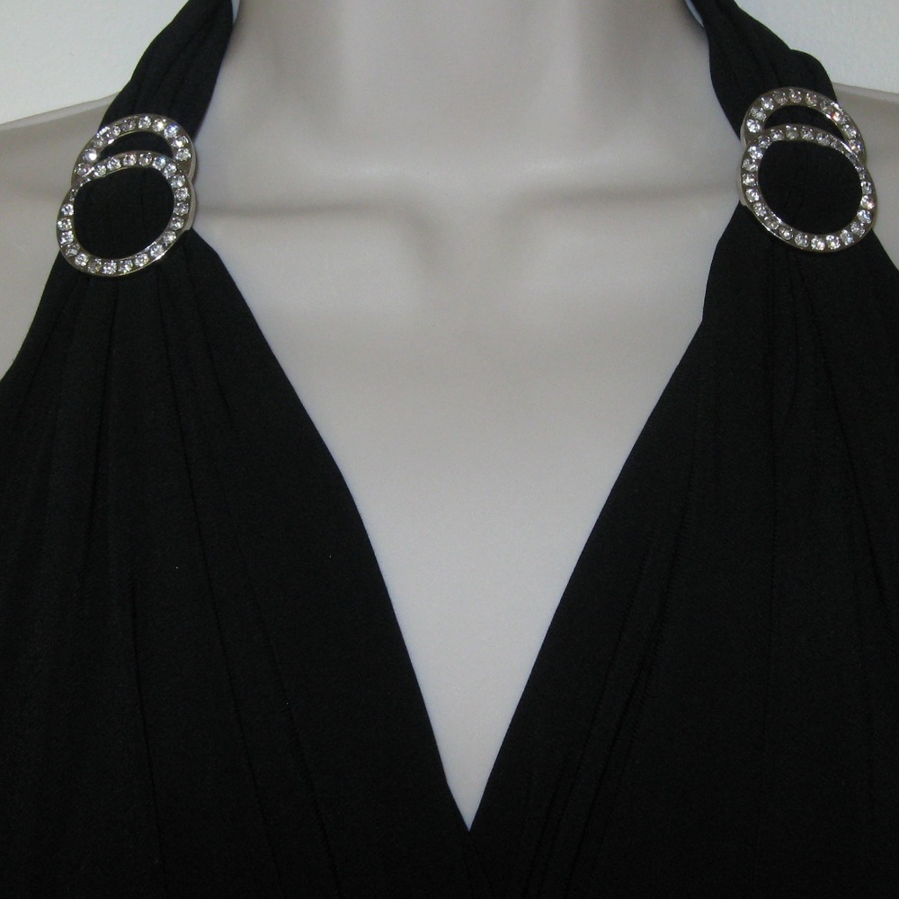 NEW STRETCY EVAN PICONE CLASSIC BLACK DRESS 4P - Picture 3 of 8
